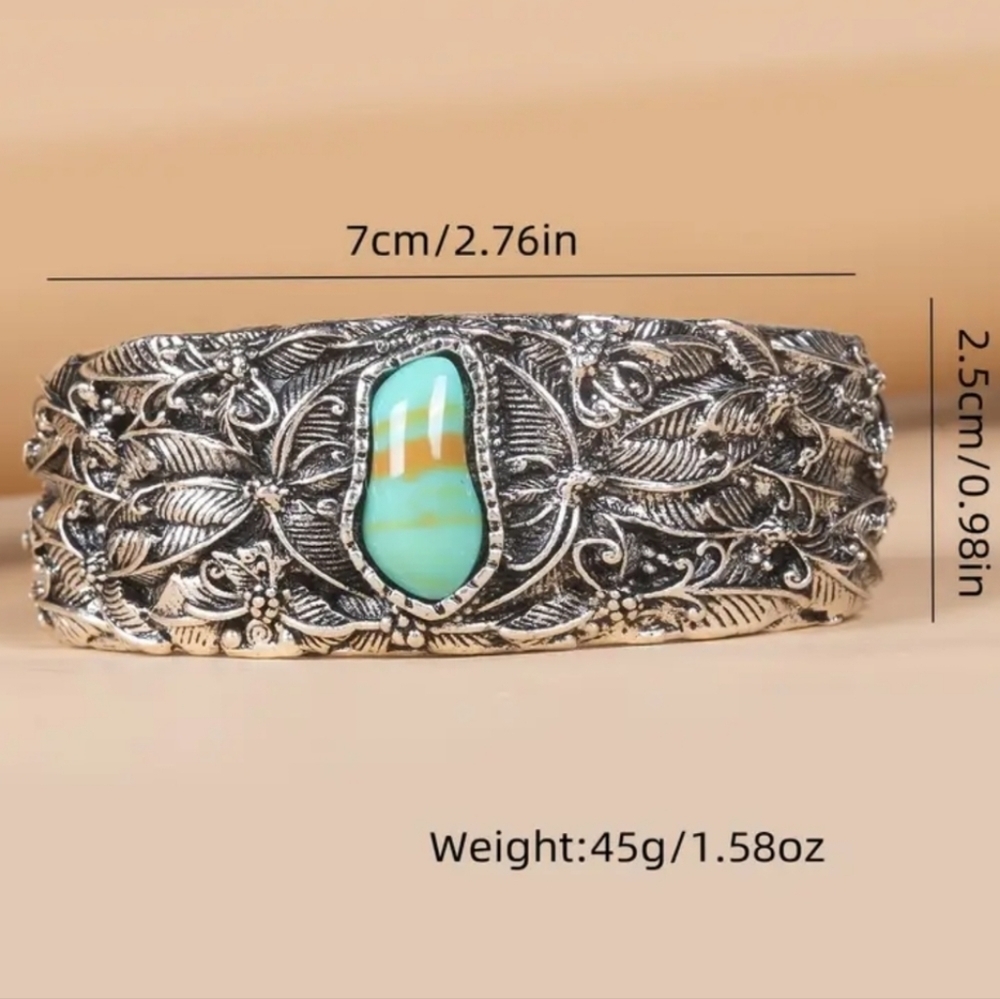 💖Vintage Style Open Cuff Bangle Bracelet - Picture 3 of 3